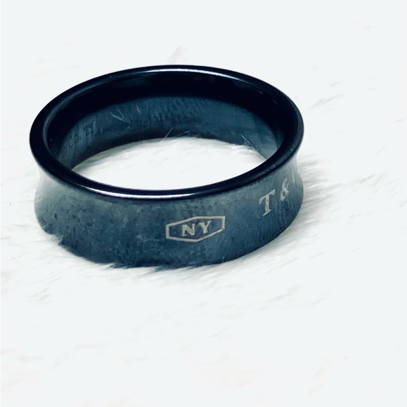 Tiffany & Co. Jewelry - Tiffany & Co. 1837 Titanium Wide Concave ring 8.5